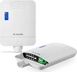 MokerLink Outdoor 10 Port Gigabit PoE Switch, 8 Gigabit PoE, 2 Gigabit SFP, 96W IEEE802.3af/at, IP65 Weatherproof Plug & Play Network Switch