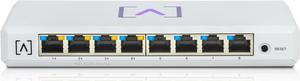 S8-POE 8-Port Cloud-Managed Switch with 4 PoE+ Ports | 60W PoE Budget | Desktop or Wall Mount