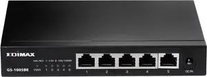 EDiMAX 2.5Gbps Ethernet 5-Port Switch. 2500/1000/100Mbps. Metal Chassis, Wall-mountable, Designed for NAS and workstations, Works with CAT5E, GS-1005BE