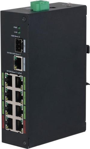 EmpireTech 10-Port Unmanaged Switch with 8-Port ePoE, Layer-Two ePoE Switch,Complies with IEEE802.3, IEEE802.3u, IEEE802.3ab/z and IEEE802.3X Standards, POE Switch EPOE-8CH LR2110-8ET-120