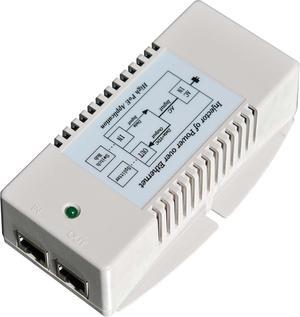Tycon Systems TP-POE-HP-48GD 56V Gigabit High Power POE Power Inserter - US Power Cord, 35W