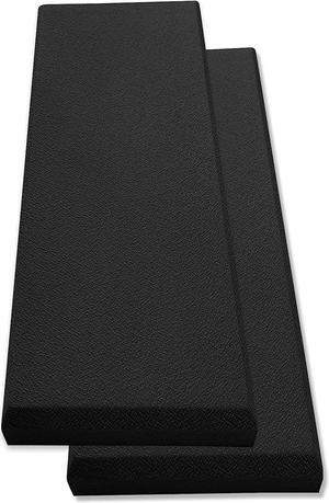 Tönnen Acoustic Panel Black | Fiberglass 2-pack | Professional sound absorbing Panel | Decorative sound proof panel | wall panel (36x13x2 in) - Black