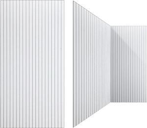 Woanger 5 Pack Large Acoustic Panels, 47 x 24 Inch Sound Dampening Panels Self-Adhesive Noise Absorbing Panel Acoustical Wall Panel Sound Proofing Panels for Home Studio Office Game Room(White)