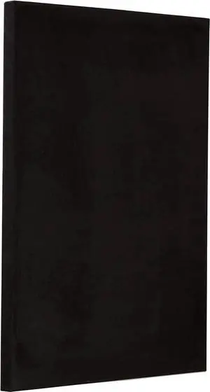ATS Acoustic Panel 24x36x2 Inches, Square Edge, in Black Microsuede