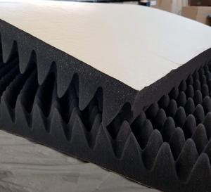 BookishBunny High Density Self Adhesive Acoustic Foam Egg Crate Panel Studio Foam Wall Panel 39" x 78" (3 inch, Black)