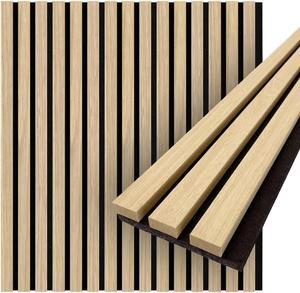 Concord Acoustic Wall Panels | Wood 3D Wall Panels Slat Wall Paneling - Pine | 94.5 x 5 Each | Soundproof Paneling | Wall Panels for Interior Wall Decor - COA1426 (Pack of 6) 18.7 sqft. -M