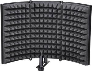 AW Studio 13x10" Microphone Isolation Shield Acoustic Foam Panel Soundproof Filter Recording Panel Stand Mount