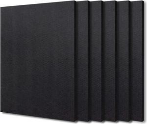 BXI Sound Absorber - 16 X 12 X 3/8 Inches 6 Pack High Density Acoustic Absorption Panel, Sound Absorbing Panels Reduce Echo Reverb, Tackable Acoustic Panels for Wall and Ceiling Acoustic Treatment