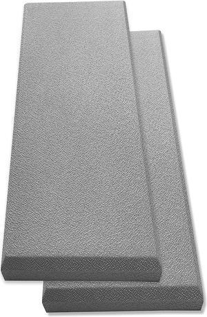 Tönnen Acoustic Panel Gray | Fiberglass 2-pack | Professional sound absorbing Panel | Decorative sound proof panel | wall panel (36x13x2 in) - Gray