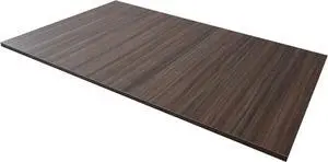 Kaboon Universal Tabletop 47.25"x30", Solid One-Piece Melamine Table Top, Double Desk L-Desk DIY, Home and Office,Eucalyptus/Dark Walnut