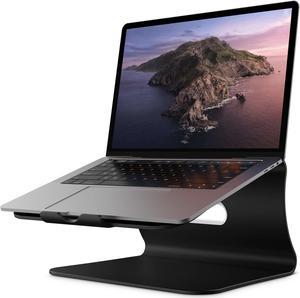 Laptop Stand Aluminum Cooling Computer Stand Holder for Apple MacBook Air Pro 11-16" Notebooks (Black)