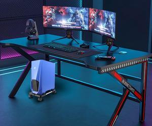 YOSE Computer Tower Stand, Adjustable Mobile CPU Stand with Rolling Caster Wheels, Premium PC Tower Stand Holder for Floor Carpet Gaming PC CaseUpgraded Version
