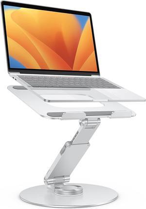 Upgraded Laptop Stand for Desk - 360° Rotating Height Adjustable Laptop Riser, Aluminum Foldable Ergonomic Computer Stand Holder for Collaborative Work, Fit MacBook/All Laptops Up to 16 inches
