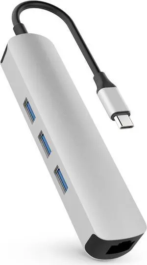 HyperDrive Tube 6-in-1 USB-C Hub - Silver