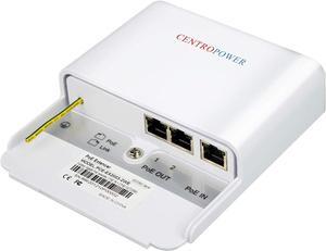 3 Port Outdoor POE Switch/Extender/Booster, 30W 48V 10/100/1000Mbps,POE Passthrough SwitchEthernet ExtenderPoE Repeater,Comply with IEEE 802.3af/802.3at