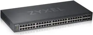 Zyxel 48-Port Gigabit Ethernet NebulaFlex Smart Managed Switch | 4X RJ-45/SFP Ports | Metal | Limited Lifetime GS1920-48v2