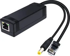 Upgrade SODOLA 30W PoE Splittler, 12V 2.5A Output,IEEE 802.3af/at Standard, Power Over Ethernet Active Splitter Adapter for Security Camera CCTV Surveillance