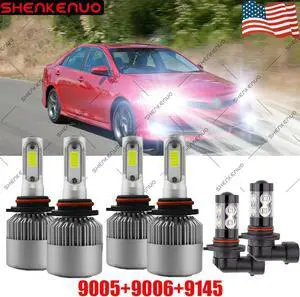 For Toyota Corolla 4Dr 2005 2006 2007 2008 LED Headlight High Low Fog Light Bulb