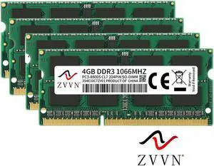 ZVVN 16GB Kit (4x 4GB) 204-Pin DDR3 SO-DIMM DDR3 1066 (PC3 8500) Laptop Notebook Memory Model 3S4E10C7ZV04 ZVVN 16GB Kit (4x 4GB) 204-Pin DDR3 SO-DIMM DDR3 1066 (PC3 8500) Laptop Notebook Memory Model 3S4E10C7ZV04