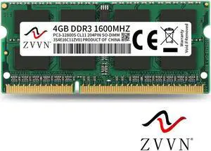 ZVVN 4GB 204-Pin DDR3 SO-DIMM DDR3 1600 (PC3 12800) Laptop Notebook Memory Model 3S4E16C11ZV01 ZVVN 4GB 204-Pin DDR3 SO-DIMM DDR3 1600 (PC3 12800) Laptop Notebook Memory Model 3S4E16C11ZV01