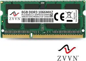 ZVVN 8GB DDR3 1066 (PC3 8500) 204-Pin 1.5V SO-DIMM RAM Laptop Notebook Memory Model 3S8E10C7ZV01 ZVVN 8GB DDR3 1066 (PC3 8500) 204-Pin 1.5V SO-DIMM RAM Laptop Notebook Memory Model 3S8E10C7ZV01
