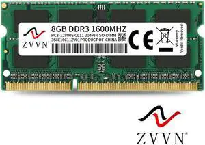 ZVVN 8GB DDR3 1600 (PC3 12800) 204-Pin 1.5V SO-DIMM RAM Laptop Notebook Memory Model 3S8E16C11ZV01 ZVVN 8GB DDR3 1600 (PC3 12800) 204-Pin 1.5V SO-DIMM RAM Laptop Notebook Memory Model 3S8E16C11ZV01