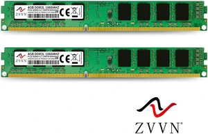 ZVVN 8GB Kit (2x 4GB) DDR3L 1066 (PC3L 8500) 1.35V DIMM RAM Desktop Computer Memory 240Pin Narrow Model 3U4E10C7ZV02-XL ZVVN 8GB Kit (2x 4GB) DDR3L 1066 (PC3L 8500) 1.35V DIMM RAM Desktop Computer Memory 240Pin Narrow Model 3U4E10C7ZV02-XL