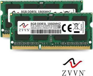 ZVVN 16GB Kit (2x 8GB) DDR3L 1866 (PC3L 14900) 204-Pin 1.35V SO-DIMM RAM Laptop Notebook Memory Model 3S8E18C10ZV02-L ZVVN 16GB Kit (2x 8GB) DDR3L 1866 (PC3L 14900) 204-Pin 1.35V SO-DIMM RAM Laptop Notebook Memory Model 3S8E18C10ZV02-L