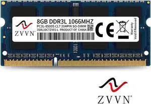 ZVVN 8GB DDR3L 1066 (PC3L 8500) 204-Pin 1.35V SO-DIMM RAM Laptop Notebook Memory Blue Model 3S8L10C7ZV01-L ZVVN 8GB DDR3L 1066 (PC3L 8500) 204-Pin 1.35V SO-DIMM RAM Laptop Notebook Memory Blue Model 3S8L10C7ZV01-L