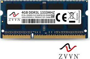 ZVVN 4GB 204-Pin DDR3L 1333 (PC3L 10600) SO-DIMM RAM 1.35V Laptop Notebook Memory Model 3S4L13C9ZV01-L ZVVN 4GB 204-Pin DDR3L 1333 (PC3L 10600) SO-DIMM RAM 1.35V Laptop Notebook Memory Model 3S4L13C9ZV01-L