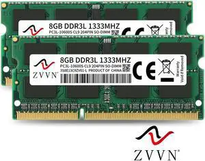 ZVVN 16GB Kit (2x 8GB) DDR3L 1333 (PC3L 10600) 204-Pin 1.35V SO-DIMM RAM Laptop Notebook Memory Model 3S8E13C9ZV02-L ZVVN 16GB Kit (2x 8GB) DDR3L 1333 (PC3L 10600) 204-Pin 1.35V SO-DIMM RAM Laptop Notebook Memory Model 3S8E13C9ZV02-L