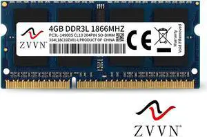 ZVVN 4GB 204-Pin DDR3L 1866 (PC3L 14900) SO-DIMM RAM Laptop Notebook Memory 1.35V Model 3S4L18C10ZV01-L ZVVN 4GB 204-Pin DDR3L 1866 (PC3L 14900) SO-DIMM RAM Laptop Notebook Memory 1.35V Model 3S4L18C10ZV01-L
