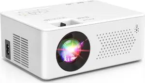 Mini Bluetooth Projector 9500 Lumens, Full HD 1080P Supported Portable Outdoor Movie Projector for iOS, Android, Windows, Compatible with TV Stick/HDMI/Smartphone/PS4/USB [Remote Included]