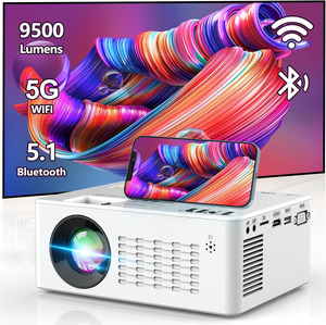 thumbnail image 2 of Projector With WiFi 6 And Bluetooth 5.2, 600 ANSI Native 1080P 4K Supported 2 of 12