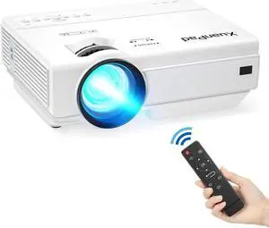 Projector, XuanPad 2023 Upgraded Mini Projector, Video Projector HD 1080P Supported, Portable Home Projector Compatible with TV Stick, HDMI, USB, Laptop, iPhone, Android for Home Entertainment