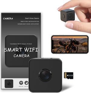 2024 Updated 1080P Hidden Camera - Spy Camera - Nanny Cam - Best Mini Camera - WiFi Wireless Camera - Live Video Recorder with Night Vision - Surveillance Camera Full HD(Built in SD Card)