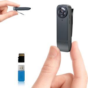 Mini Body Camera with 1080P HD Recording Night Vision, Built-in 64GB Card 1000 mAh 6HR Battery Life Wearable Camcorder for Outdoor,Home,Sports,Pet Records,Security,Work Records