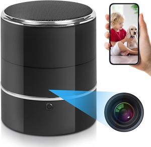 Spy Cmaera Hidden Camera Bluetooth Speaker - Nanny Camera with 240° Ultra-Wide Angle Lens, WiFi Live Viewing, and Loop Recording - Camaras Espias Ocultas for Home Office Security(2.4/5G)