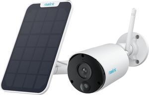 Argus Eco+SP - 2K Solar WiFi Security Cameras Outdoor Wireless, No Hub Needed, 3MP Night Vision, Human/Vehicle Detection, Solar Powered Wireless Home Security Camera Works with Alexa