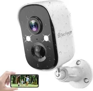 Security Cameras Wireless Outdoor, Battery Powered Wireless Cameras for Home Security with AI Motion Detection, 1080P Color Night Vision, 2-Way Talk, Siren, IP66 Weatherproof, SD/Cloud Storage
