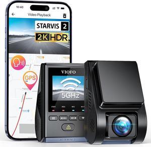 Dash Cam A119 Mini 2, STARVIS 2 Sensor, 2K 60fps/HDR 30fps Voice Control Car Dash Camera with 5GHz Wi-Fi GPS, Night Vision 2.0, 24H Parking Mode, Supercapacitor, Support 512GB Max