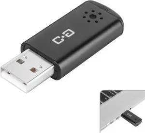USB Microphone for Laptop and Desktop Computer, High Sensitivity for Clear Call, Plug-and-Play, High Gain, Cordless Mini-Sized Portable, Ideal for Work & Study