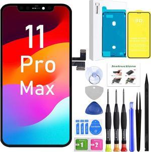 for iPhone 11 Pro Max Screen Replacement,Full HD LCD 3D Touch Compatible with iPhone 11 Pro Max Screen Replacement 6.5 inch (Model A2161, A2218, A2220) with Repair Tools