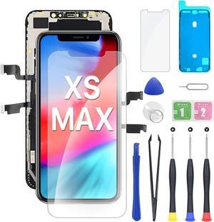 for iPhone Xs Max Screen Replacement 6.5  LCD Replacement Screen & 3D Touch Display Digitizer Full HD with Repair Tools Kit + Waterproof+Screen Protector