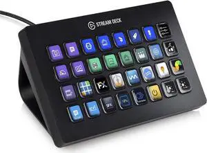Stream Deck XL  Advanced Studio Controller, 32 macro keys, trigger actions in apps and software like OBS, Twitch, ?YouTube and more, works with Mac and PC
