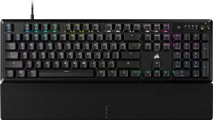K70 CORE RGB Mechanical Gaming Keyboard with Palmrest - Pre-lubricated  MLX Red Linear Keyswitches - Sound Dampening - Media Control Dial - iCUE Compatible - QWERTY NA Layout - Black