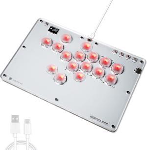 Sehawei Arcade Stick 16Keys AllButton Gamerfinger with Turbo Functions  Custom RGBArcade Controller Street Fight for PCPs3Ps4SwitchSteam Game KeyboardSupports Hot Swap  SOCD