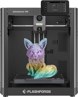 Adventurer 5M 3D Printer,600mm/s Max High-Speed FDM 3D Printers with Fully Auto Leveling, 280°C Direct Extruder with Quick Detachable Nozzle, Effective Cooling, Core XY Structure