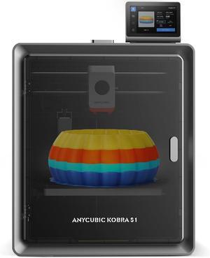 Anycubic Kobra S1 3D Printer Only, 600mm/s High Speed Printing and Full Auto Leveling, Free-Clogging Extruder with 320 Hotend, Mental CoreXY Strucuture Built-in Camera, 44dB Low Noise 250*250*250mm
