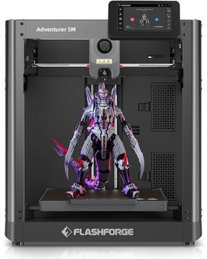 Adventurer 5M 3D Printer with Fully Auto Leveling System, Max 600mm/s High-Speed, 280 Quick-Detach Nozzle, CoreXY Structure for Superior Print Quality, Rookies & Experts Smart Choice